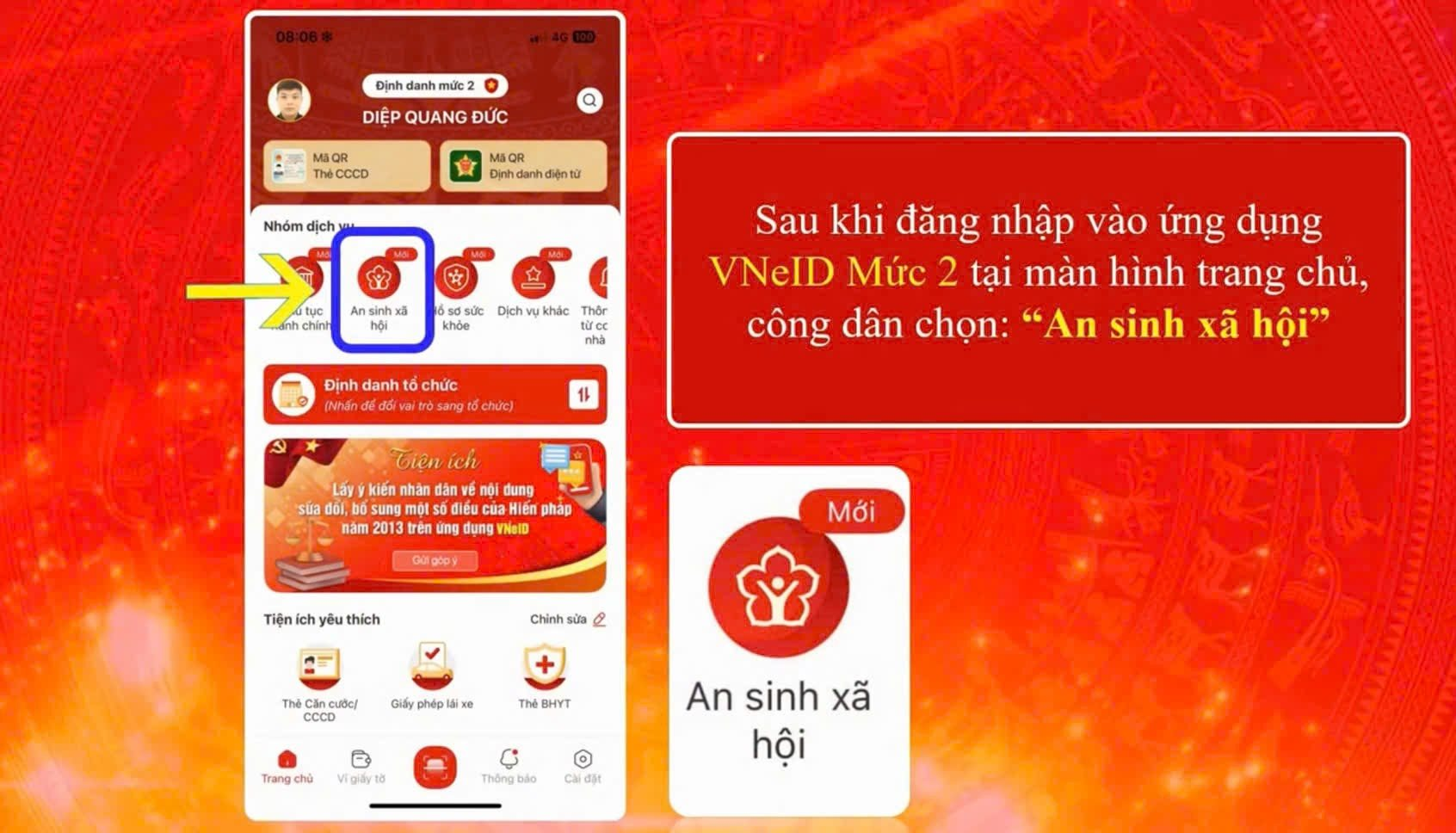 Công an phát thông báo về tài khoản an sinh xã hội trên VNeID, người dân cập nhật ngay kẻo mất quyền lợi- Ảnh 1.