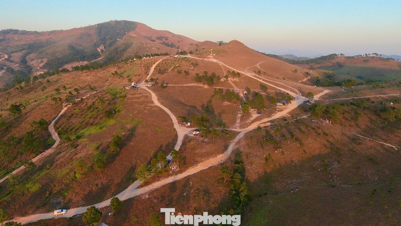 Du khách đổ xô đi cắm trại, check-in ở đồi cỏ phủ màu 'siêu thực'- Ảnh 19.