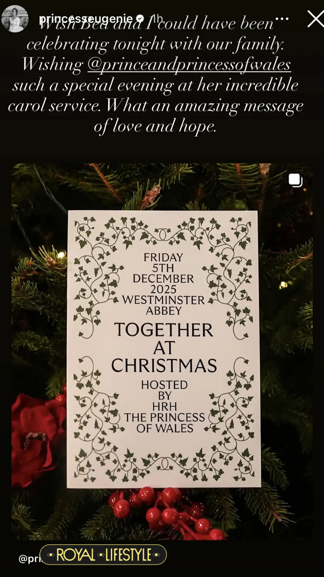 Vắng mặt tại tiệc Giáng sinh của chị dâu Kate, Công chúa Eugenie nhắn nhủ một câu khiến ai cũng ấm lòng giữa "bão" tin đồn- Ảnh 3.