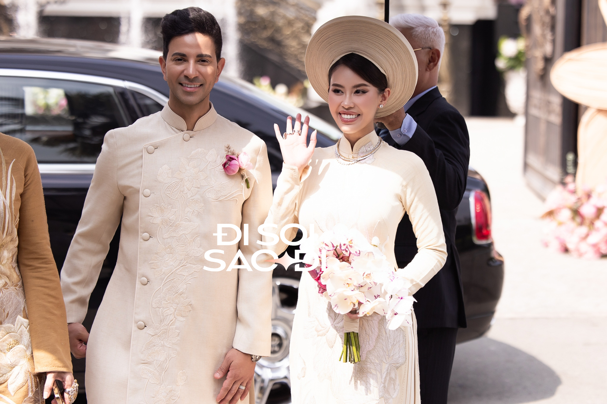 Cô dâu Tiên Nguyễn đẹp miễn chê bên chồng gốc Dubai, soi cận 2 chiếc vòng trên cổ mà loá cả mắt- Ảnh 2.