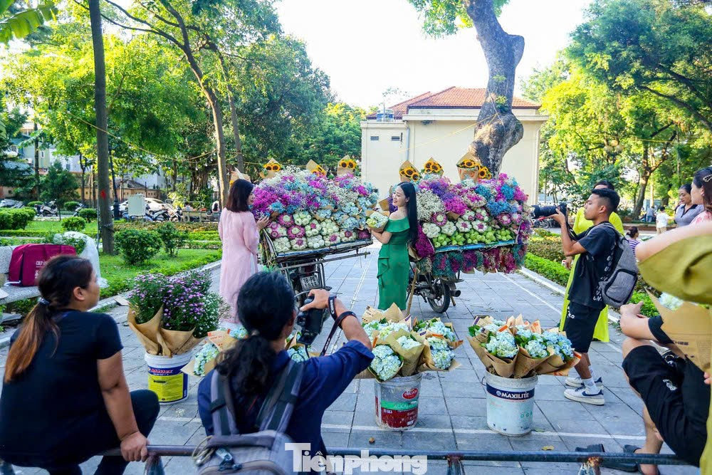 Cảnh lạ trên con đường lãng mạn đông ‘nàng thơ’ nhất Hà Nội- Ảnh 5.