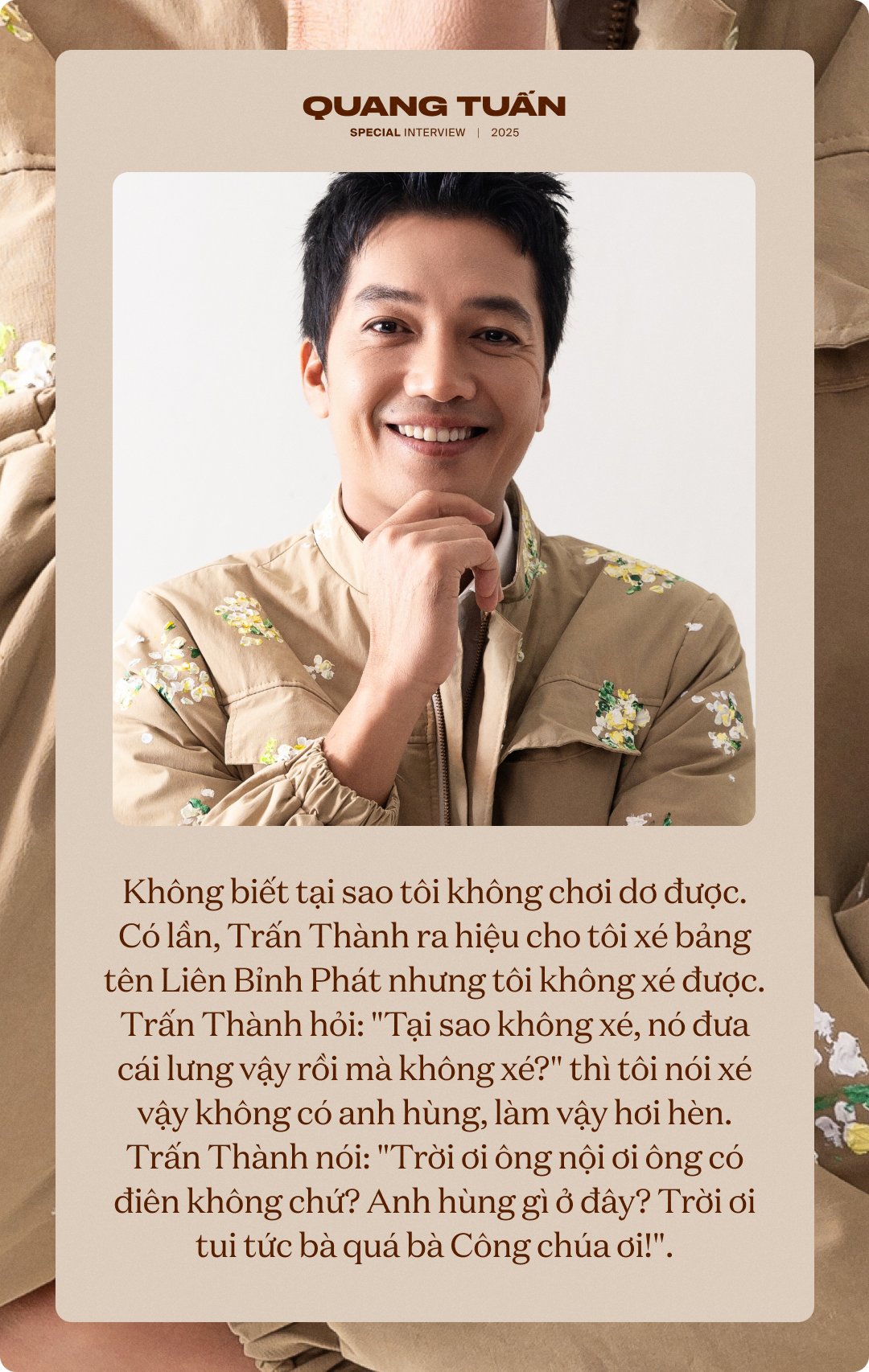 "Công chúa" Quang Tuấn: "Tôi không chơi dơ được, làm như vậy không anh hùng"- Ảnh 4. "Công chúa" Quang Tuấn: "Tôi không chơi dơ được, làm như vậy không anh hùng"- Ảnh 4.