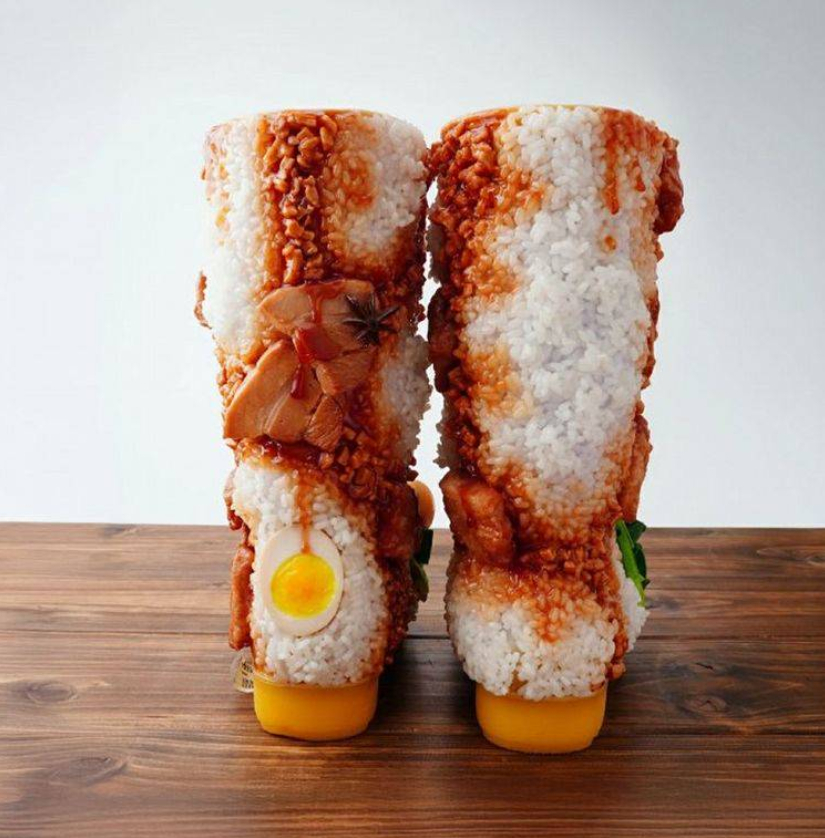 Đôi boots cơm thịt kho gây sốt: Nhìn vừa đói vừa sợ- Ảnh 3.