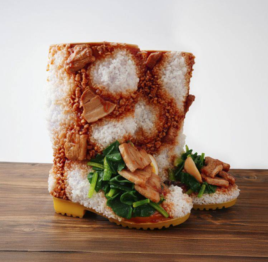 Đôi boots cơm thịt kho gây sốt: Nhìn vừa đói vừa sợ- Ảnh 4.