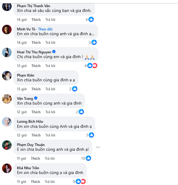 Anh Đức đau lòng báo tin người thân qua đời, Midu - Ốc Thanh Vân cùng dàn sao chia buồn- Ảnh 4. Anh Đức đau lòng báo tin người thân qua đời, Midu - Ốc Thanh Vân cùng dàn sao chia buồn- Ảnh 4.