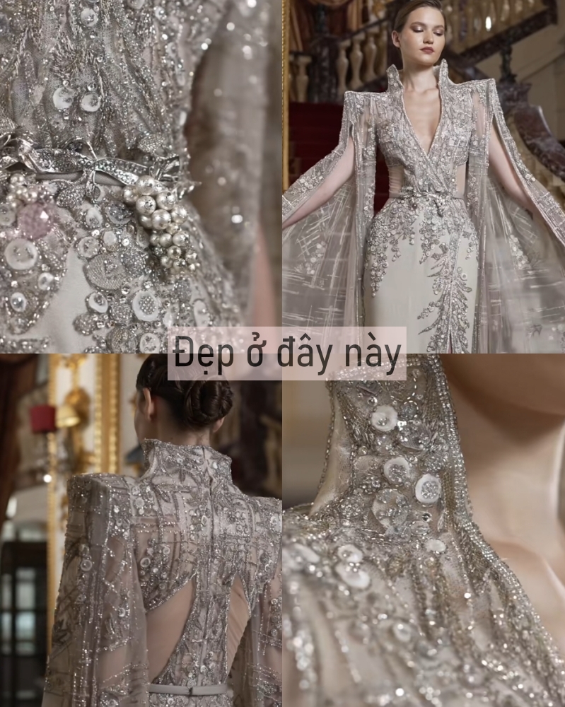 Đám cưới Tiên Nguyễn thành “thảm đỏ” thu nhỏ: Mẹ đẻ diện váy 600 triệu, mẹ chồng chọn thiết kế "made in Vietnam" tinh xảo- Ảnh 2.