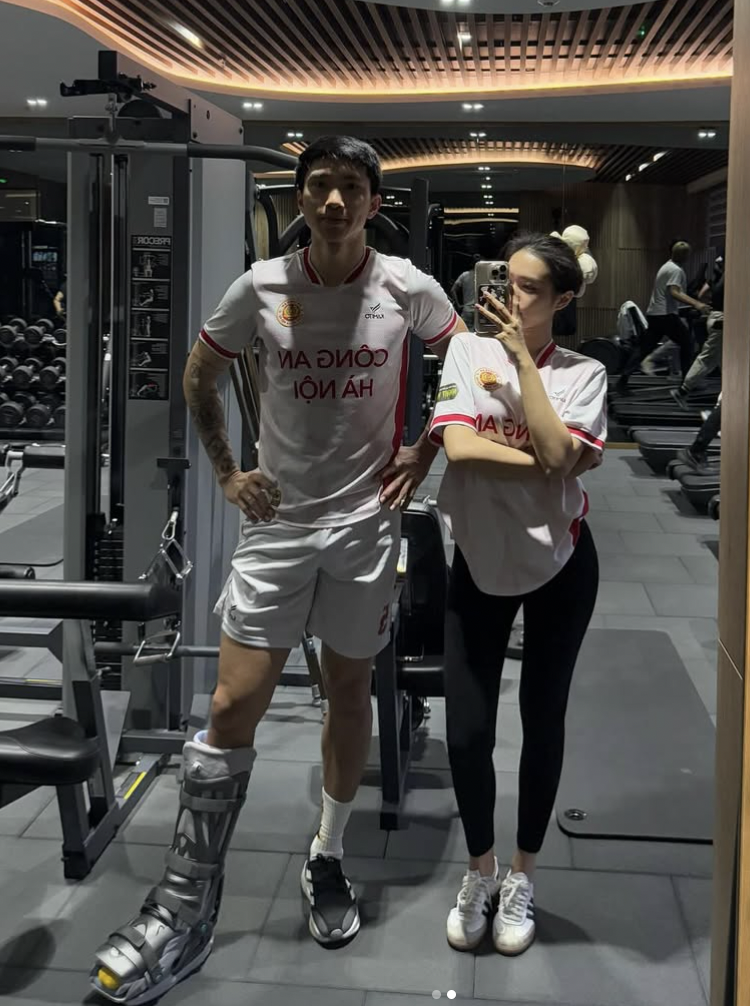 Doãn Hải My khoe thành quả can thiệp thẩm mỹ, cùng Văn Hậu rèn luyện trong phòng gym, một chi tiết khiến fan chạnh lòng- Ảnh 4.