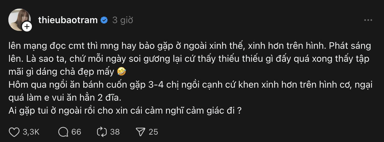 Giờ mới biết tiêu chuẩn của Thiều Bảo Trâm, dân tình vào bình luận gấp- Ảnh 1.