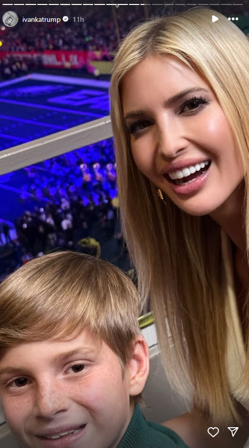 Con trai “nữ thần Nhà Trắng” Ivanka Trump gây sốt: "Tiểu hoàng tử" lộ diện với ngoại hình siêu dễ thương, nhưng khoảnh khắc bên ông ngoại mới là tâm điểm- Ảnh 2.