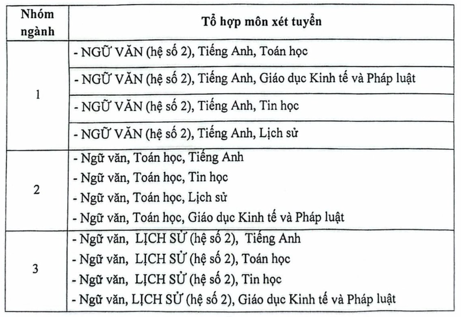 Một trường đại học xét tuyển các tổ hợp bắt buộc có môn Văn- Ảnh 1.