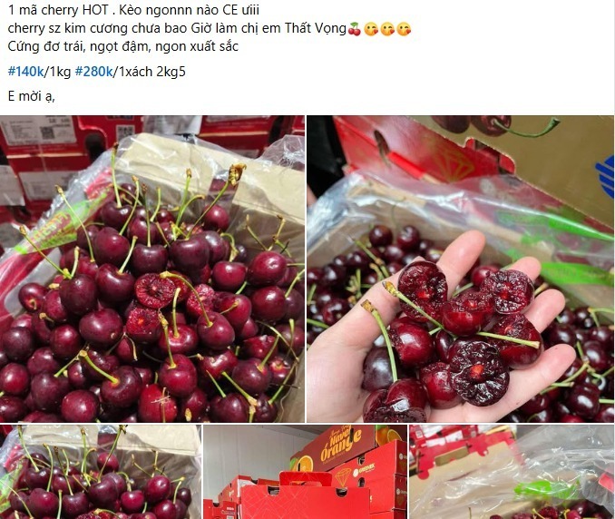 Cherry Chile giá sập sàn chỉ hơn 100.000 đồng/kg, dân tình đổ xô "mua như trẩy hội"- Ảnh 2.