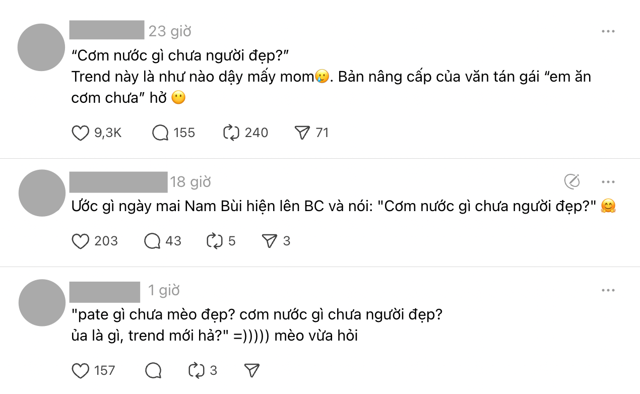 “Cơm nước gì chưa người đẹp” - câu nói viral nhất đầu năm 2025: Vì sao thành trend?- Ảnh 2.