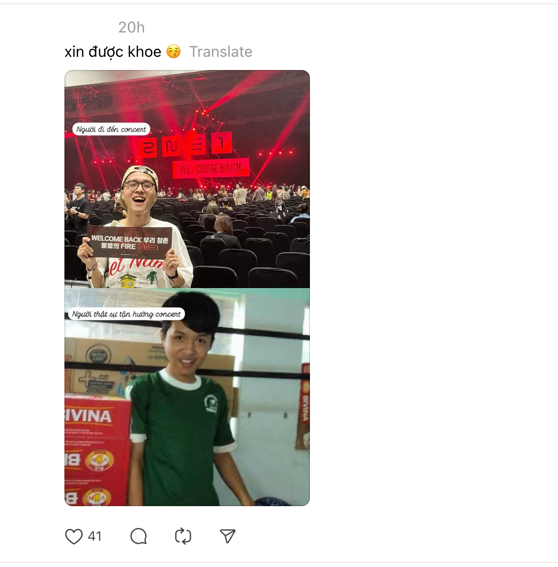 “Người đi concert” và “Người thực sự đi xem concert": Trend "biến hình" hoài niệm khiến fan Kpop rưng rưng xúc động- Ảnh 3.