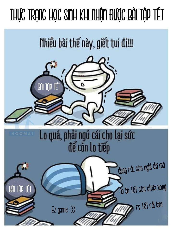 Xin th&ocirc;ng b&aacute;o HẾT TẾT, học sinh thi nhau mở t&uacute;i m&ugrave; v&agrave; bốc tr&uacute;ng 