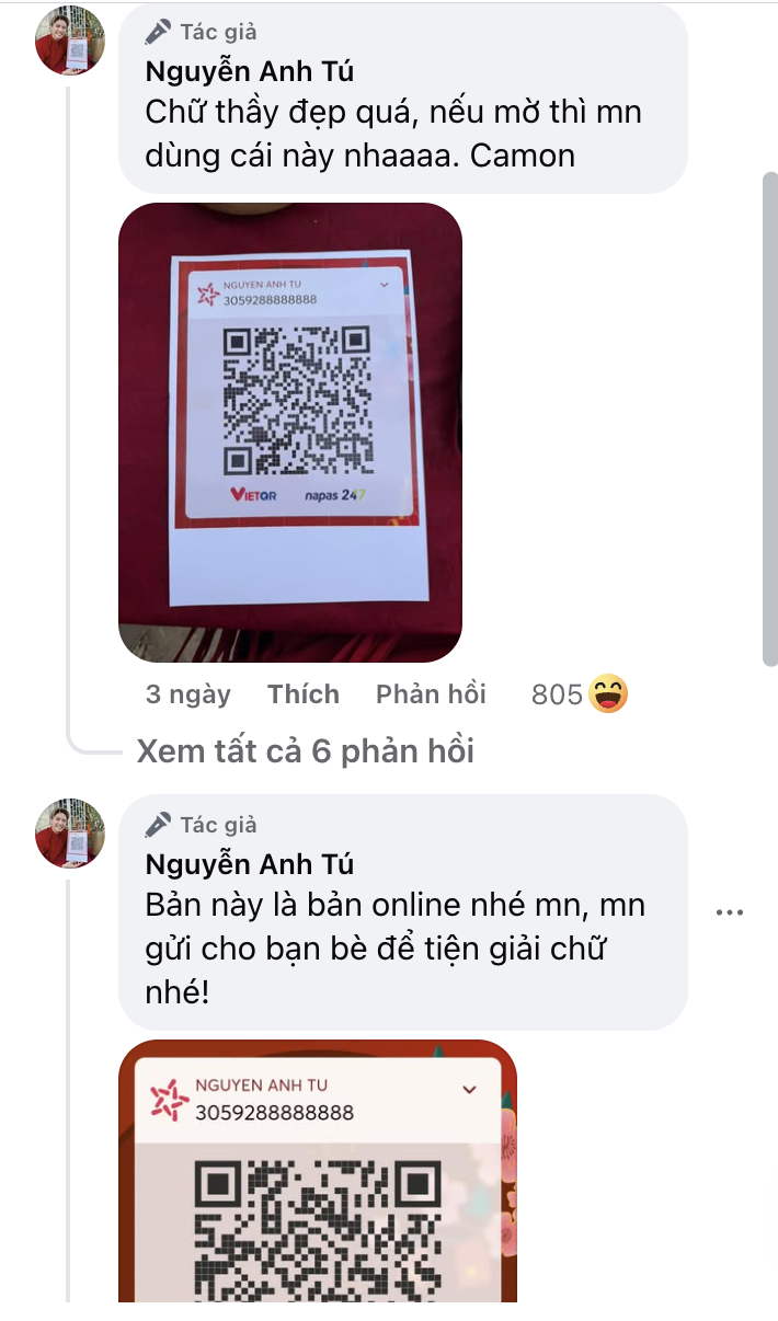 Sao nam Vbiz gây tranh cãi nhất mùa Tết 2025: Đăng mã QR nhận lì xì, đùa vui hay phản cảm?- Ảnh 2. Sao nam Vbiz gây tranh cãi nhất mùa Tết 2025: Đăng mã QR nhận lì xì, đùa vui hay phản cảm?- Ảnh 2.