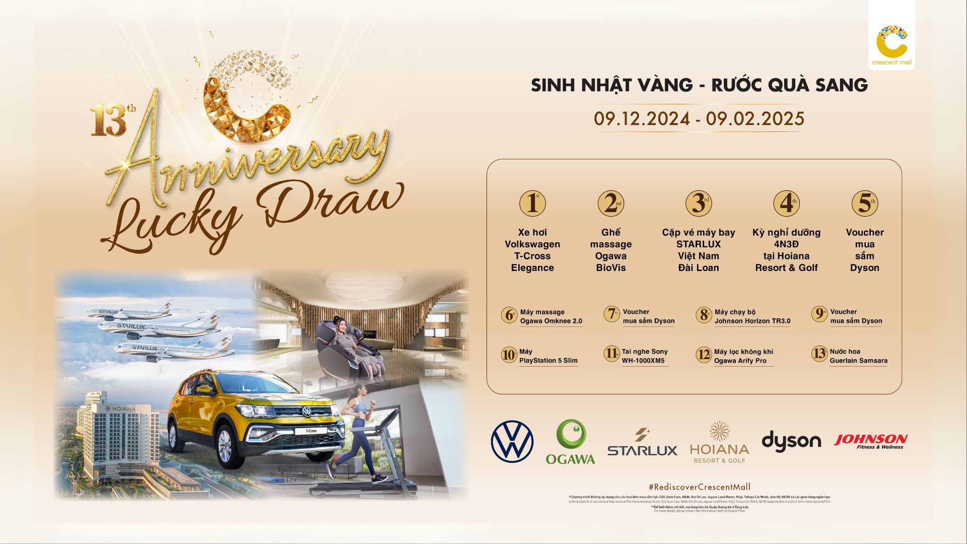 Crescent Mall trao tặng xe hơi Volkswagen nhân dịp sinh nhật lần thứ 13- Ảnh 1.