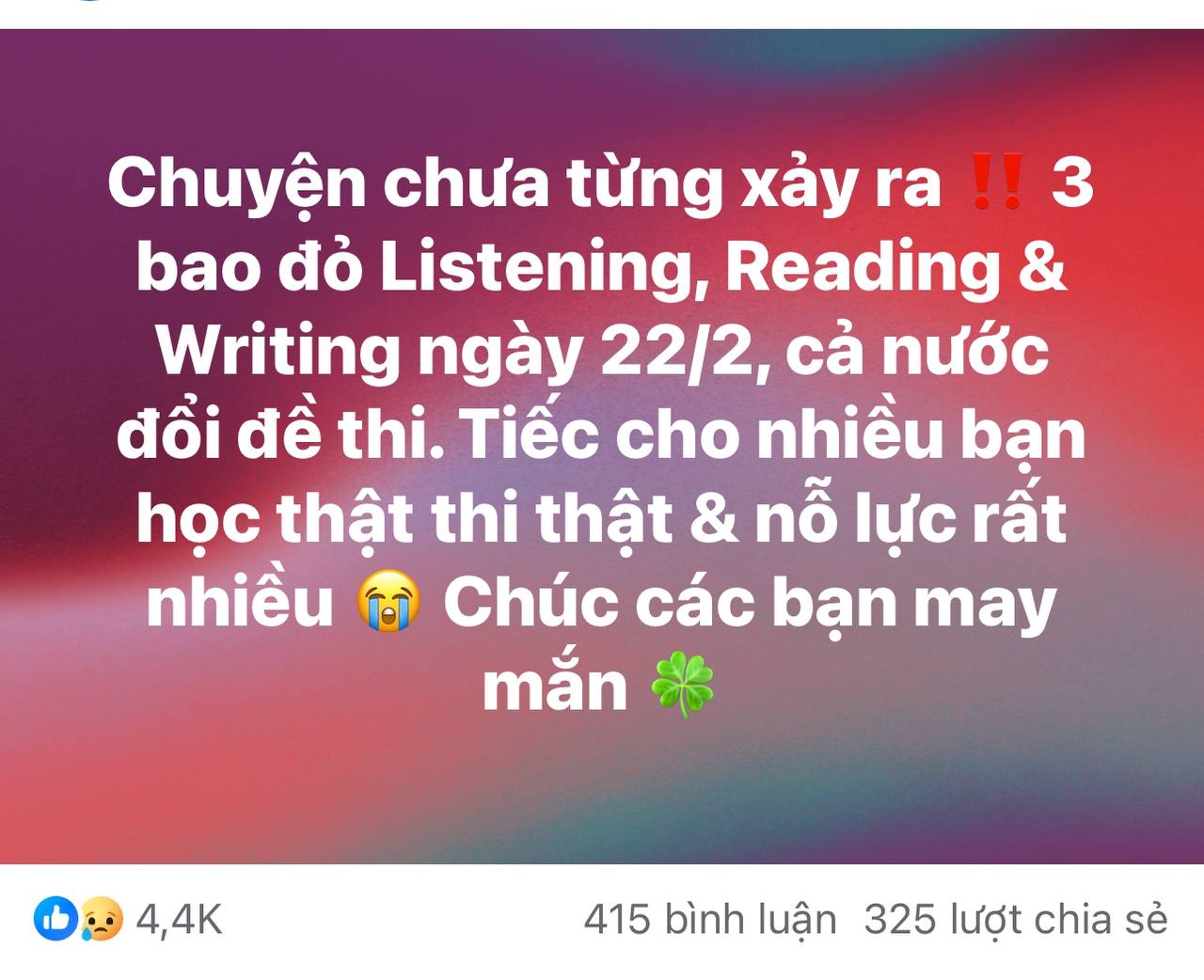 3 "bao đỏ" là gì mà khiến ngày 22/2 thành cơn ác mộng CHƯA TỪNG XẢY RA của dân thi IELTS?- Ảnh 2.