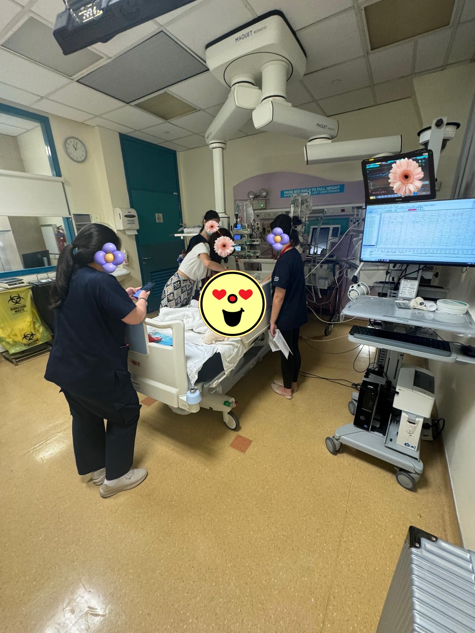 Mẹ bé Bắp bất ngờ 