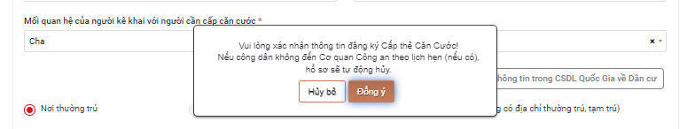 Cách nộp hồ sơ online cấp thẻ Căn cước cho trẻ em dưới 14 tuổi- Ảnh 12.