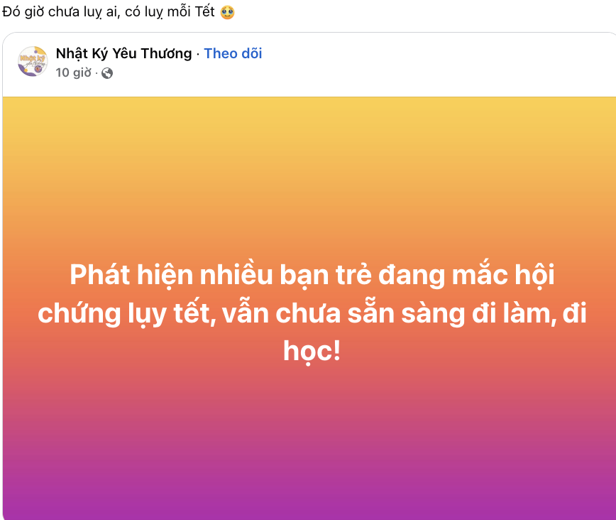 Phát hiện nhiều người đang mắc chung 1 hội chứng sau Tết!- Ảnh 1.