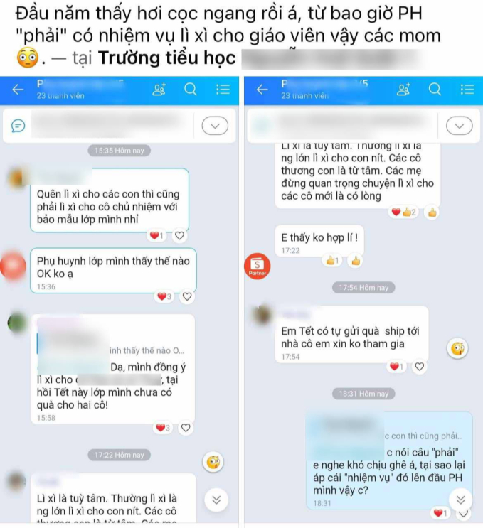 Phụ huynh TP.HCM đăng ảnh tin nhắn riêng tư, công khai cả tên trường: Hàng loạt người khuyên "để cho thầy cô yên!"- Ảnh 1.