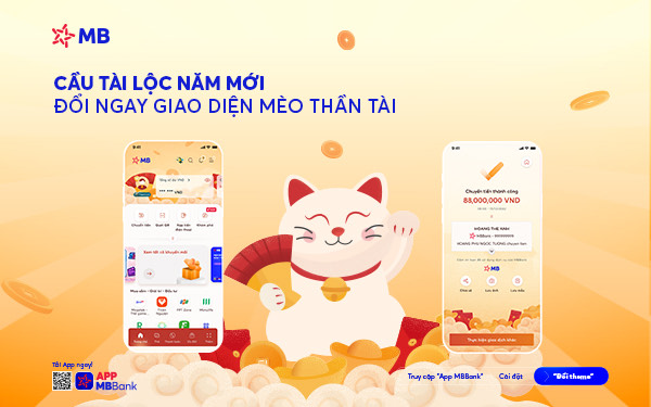 Đón xuân 2025 với loạt giao diện Tết độc đáo trên App MBBank- Ảnh 1.