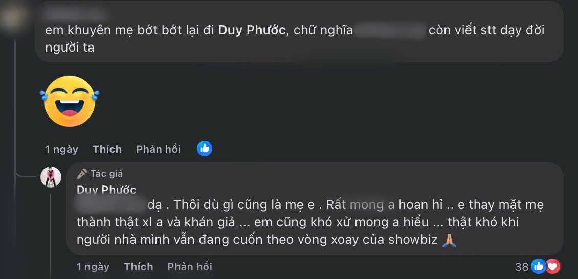 Con trai NS Lê Giang lên tiếng khi netizen yêu cầu can ngăn mẹ vụ drama chê phim Trấn Thành- Ảnh 2.