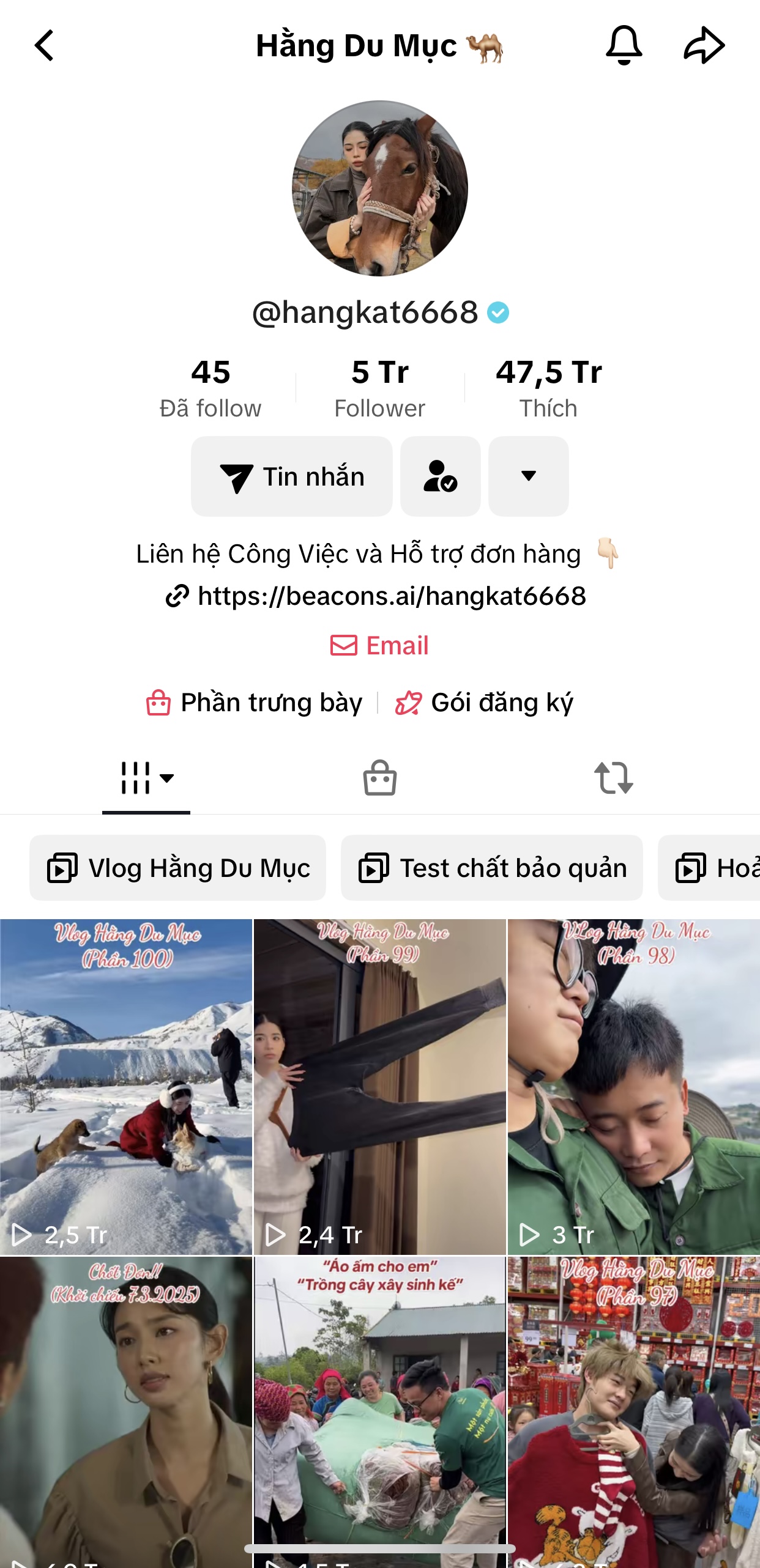 Hằng Du Mục mất tài khoản TikTok: Hàng loạt video có mặt chồng cũ biến mất, người quen tiết lộ tình trạng hiện tại- Ảnh 4.