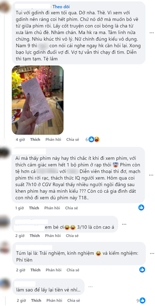 Phim Việt chiếm top 1 phòng vé bị chê khắp MXH, netizen than trời “làm sao để lấy lại tiền vé?”- Ảnh 5.