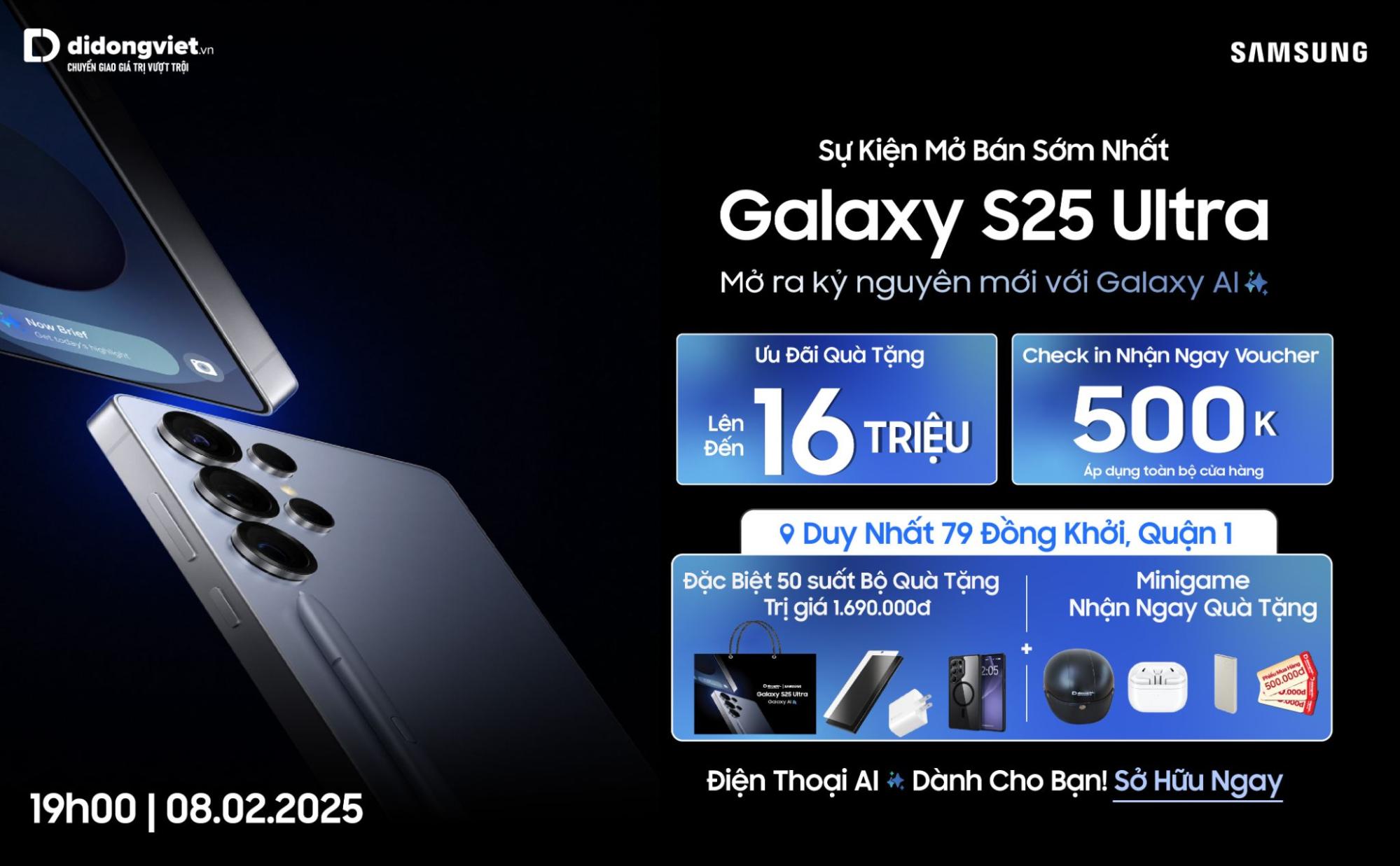 Trước giờ giao máy, giá Galaxy S25 Ultra giảm sâu, người dùng Việt được nhiều ưu đãi- Ảnh 3.