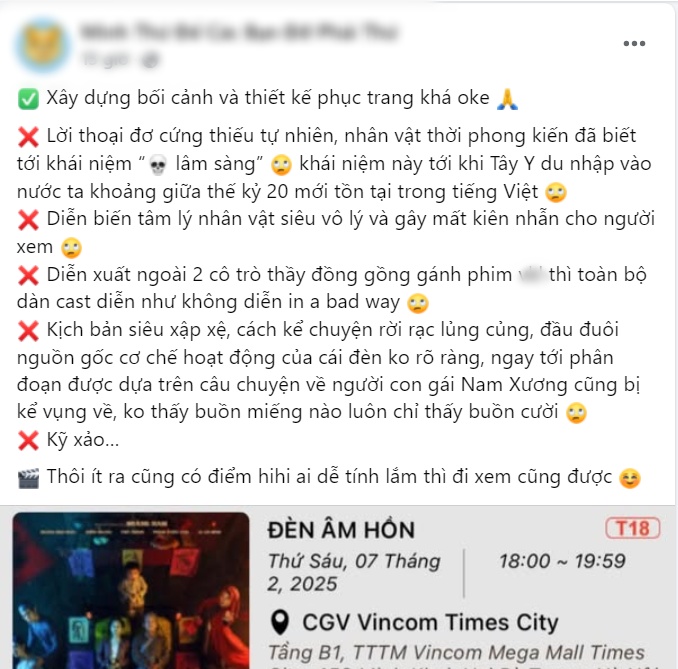 Phim Việt chiếm top 1 phòng vé bị chê khắp MXH, netizen than trời “làm sao để lấy lại tiền vé?”- Ảnh 4.