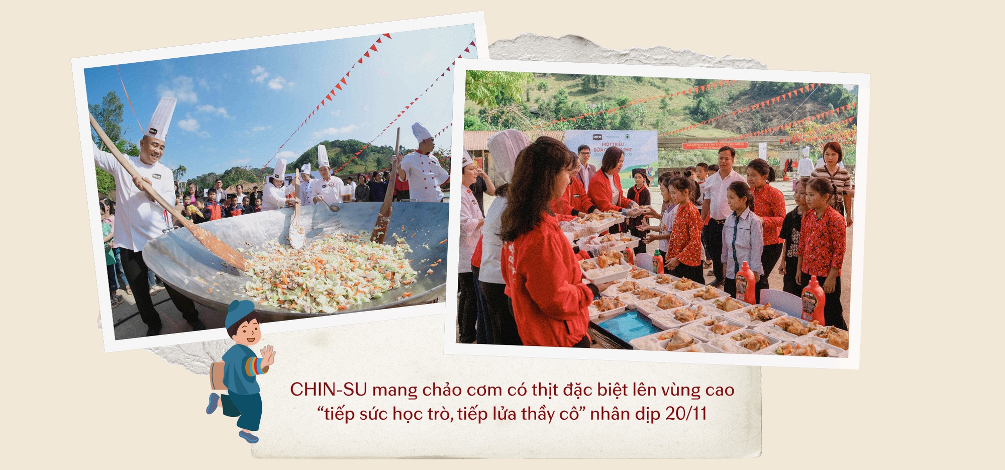 CHIN-SU “Một triệu bữa cơm có thịt”, tiếp sức học trò vùng cao- Ảnh 4.