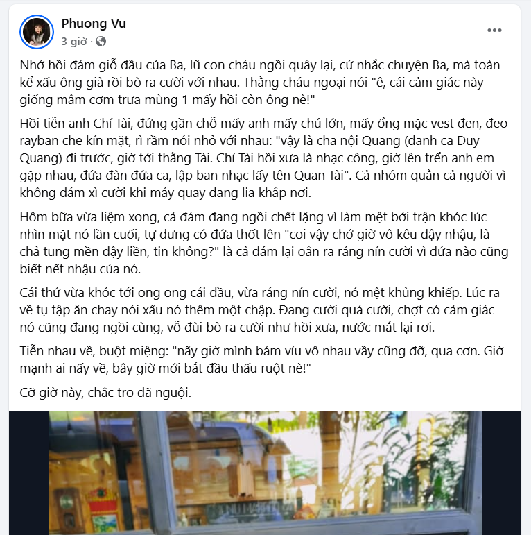 Bị chỉ trích "khóc không có giọt nước mắt" trong đám tang Quý Bình, một nữ nghệ sĩ lên tiếng- Ảnh 2.