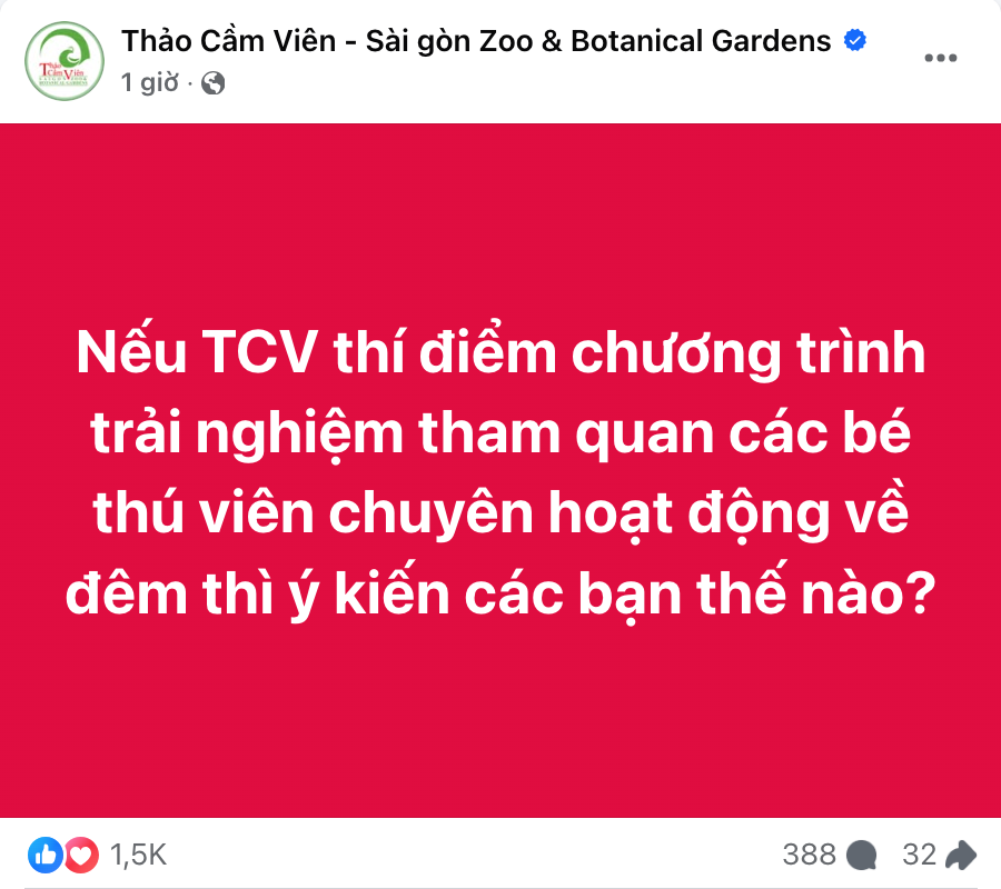 Thảo Cầm Viên bất ngờ 