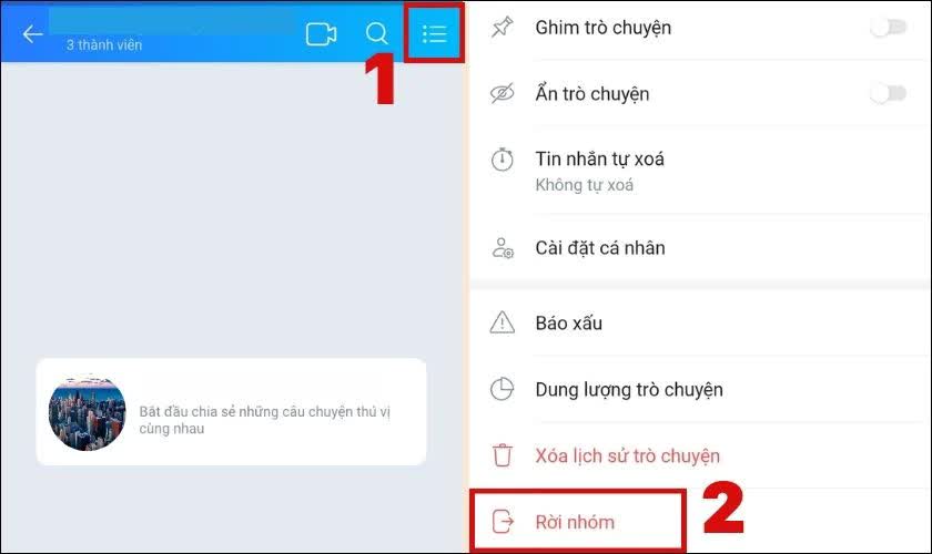 Cách rời nhóm Zalo trong im lặng mà không ai biết- Ảnh 1.