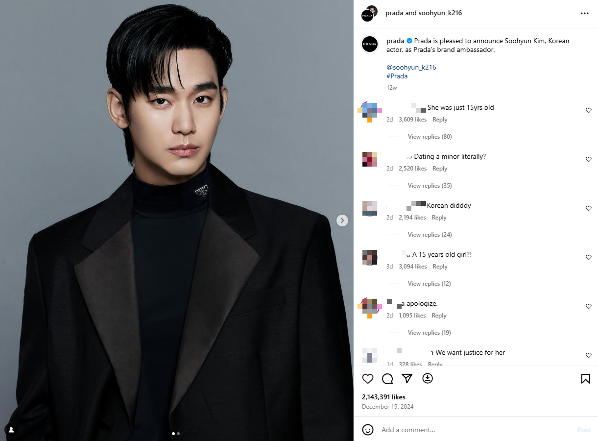 Prada chính thức tạm biệt Kim Soo Hyun nhưng vẫn còn 1 hành động vương vấn