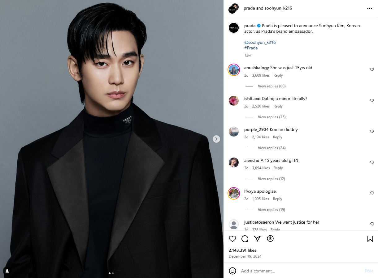 Prada chính thức tạm biệt Kim Soo Hyun nhưng vẫn còn 1 hành động vương vấn- Ảnh 3.