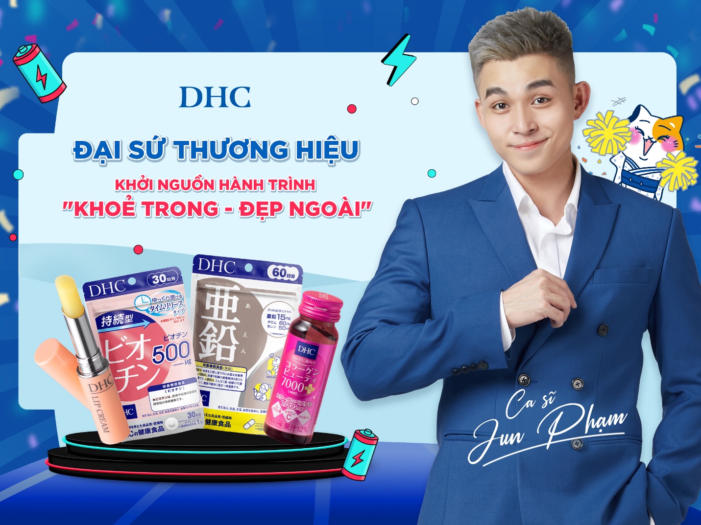 Jun Phạm trở thành đại sứ của thương hiệu DHC đến từ Nhật Bản- Ảnh 1.