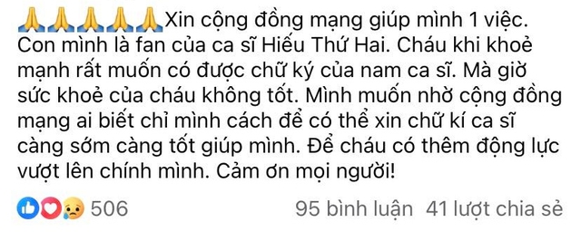 HIEUTHUHAI có hành động cực tinh tế dành cho fan nhí nằm trên giường bệnh và 1 điều tuyệt vời đã đến!- Ảnh 2.