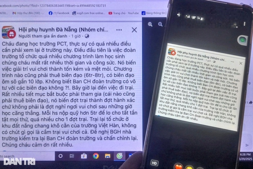 Xôn xao thông tin trường học ở Đà Nẵng thu quỹ hội trại mỗi học sinh 5 triệu, Hiệu trưởng lên tiếng- Ảnh 1.