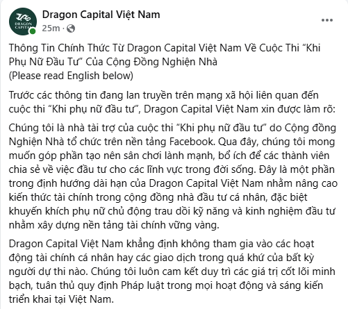 Dragon Capital Việt Nam chính thức lên tiếng về bài đăng “Căn nhà Hội An” gây xôn xao trong group Nghiện Nhà- Ảnh 3.