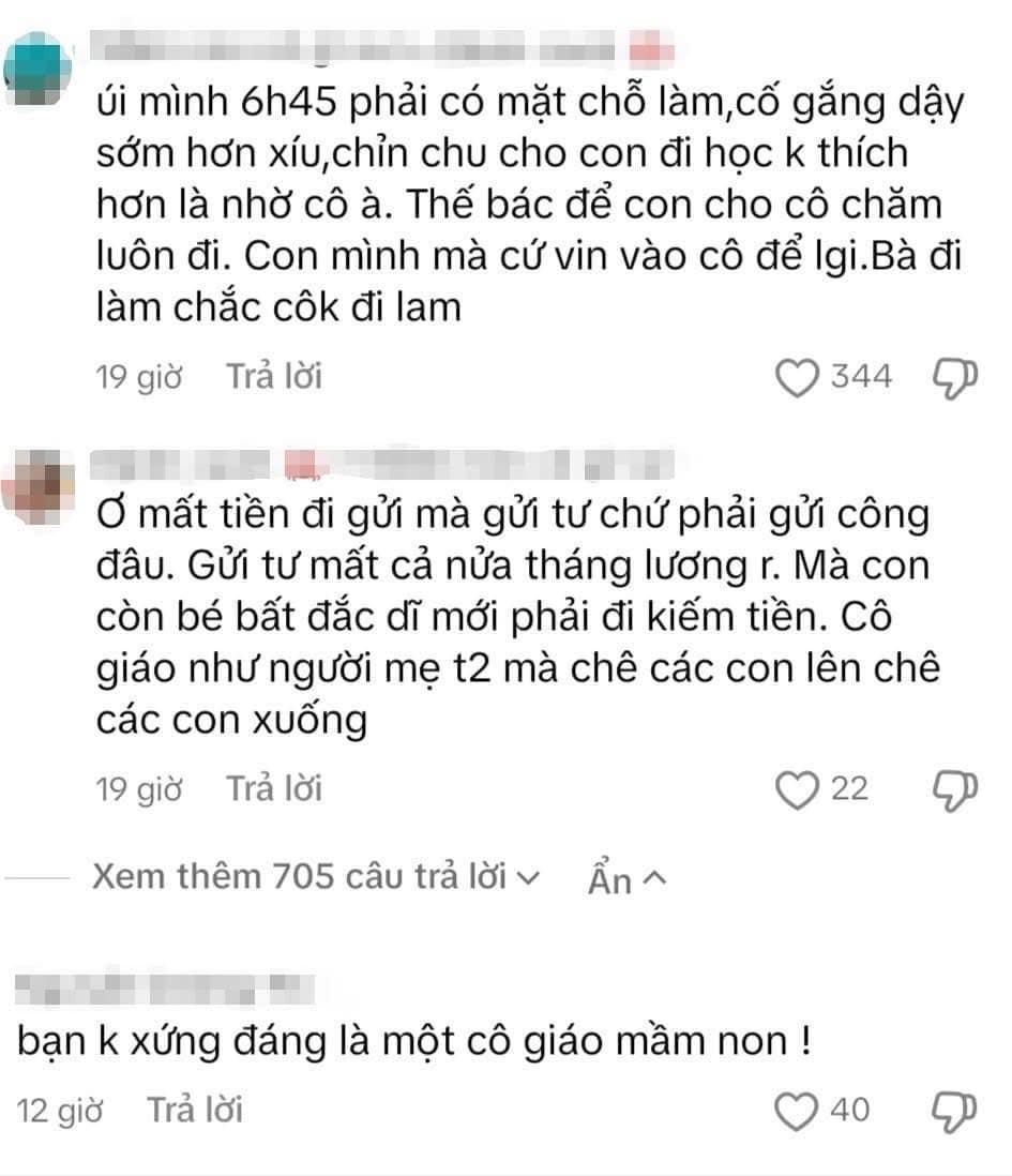 Cô giáo mầm non nài nỉ: 
