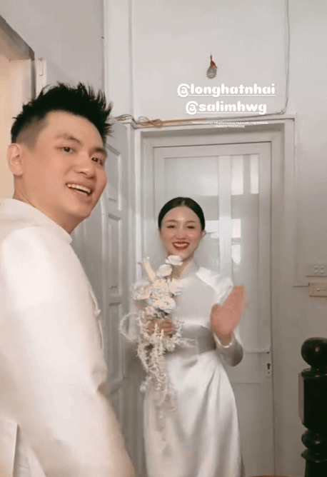 Xả ảnh nét căng lễ ăn hỏi của Salim và Hải Long, 2 bó hoa cầm tay bỗng khiến netizen đổ xô xin "in tư"- Ảnh 13.