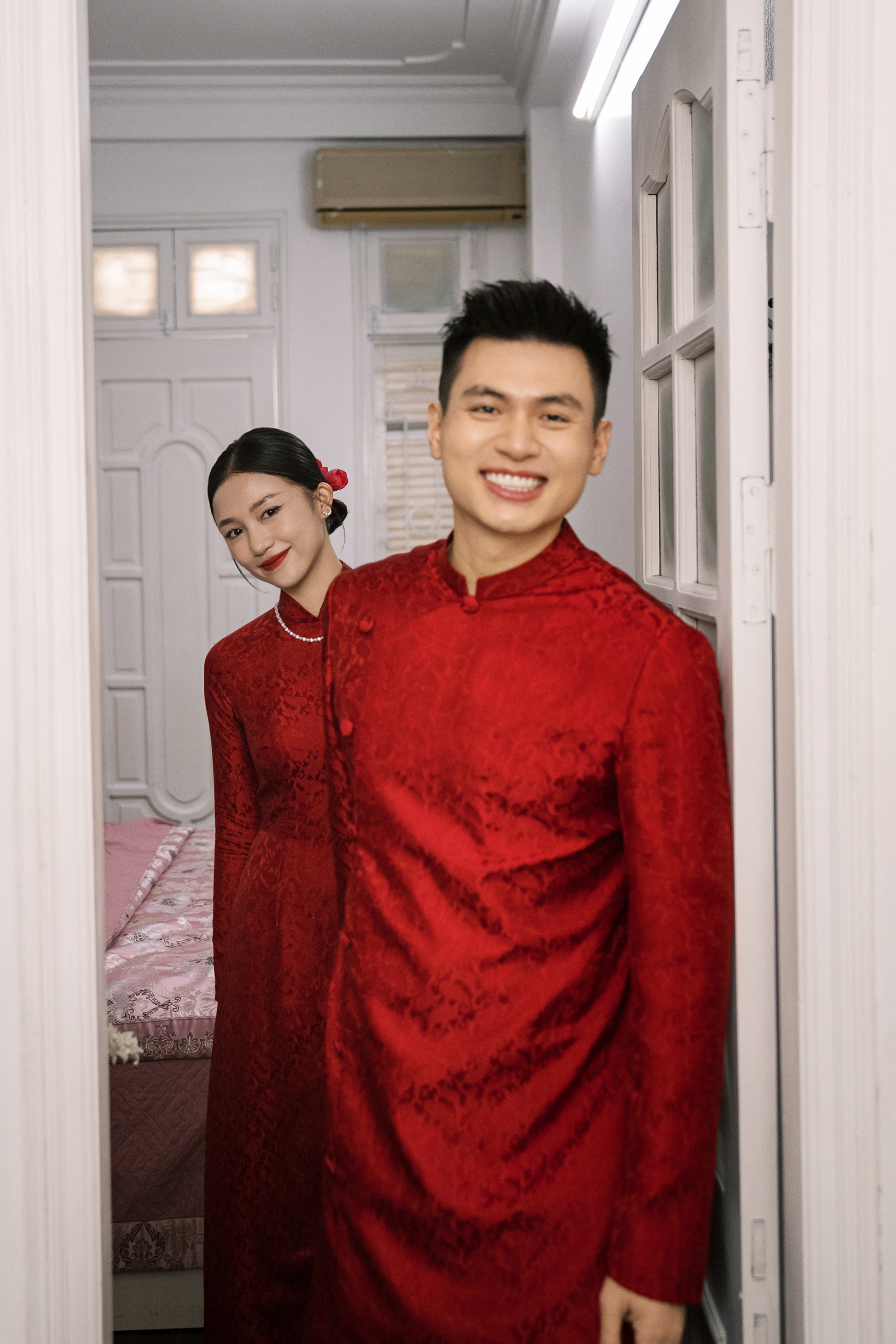 Xả ảnh nét căng lễ ăn hỏi của Salim và Hải Long, 2 bó hoa cầm tay bỗng khiến netizen đổ xô xin "in tư"- Ảnh 6.