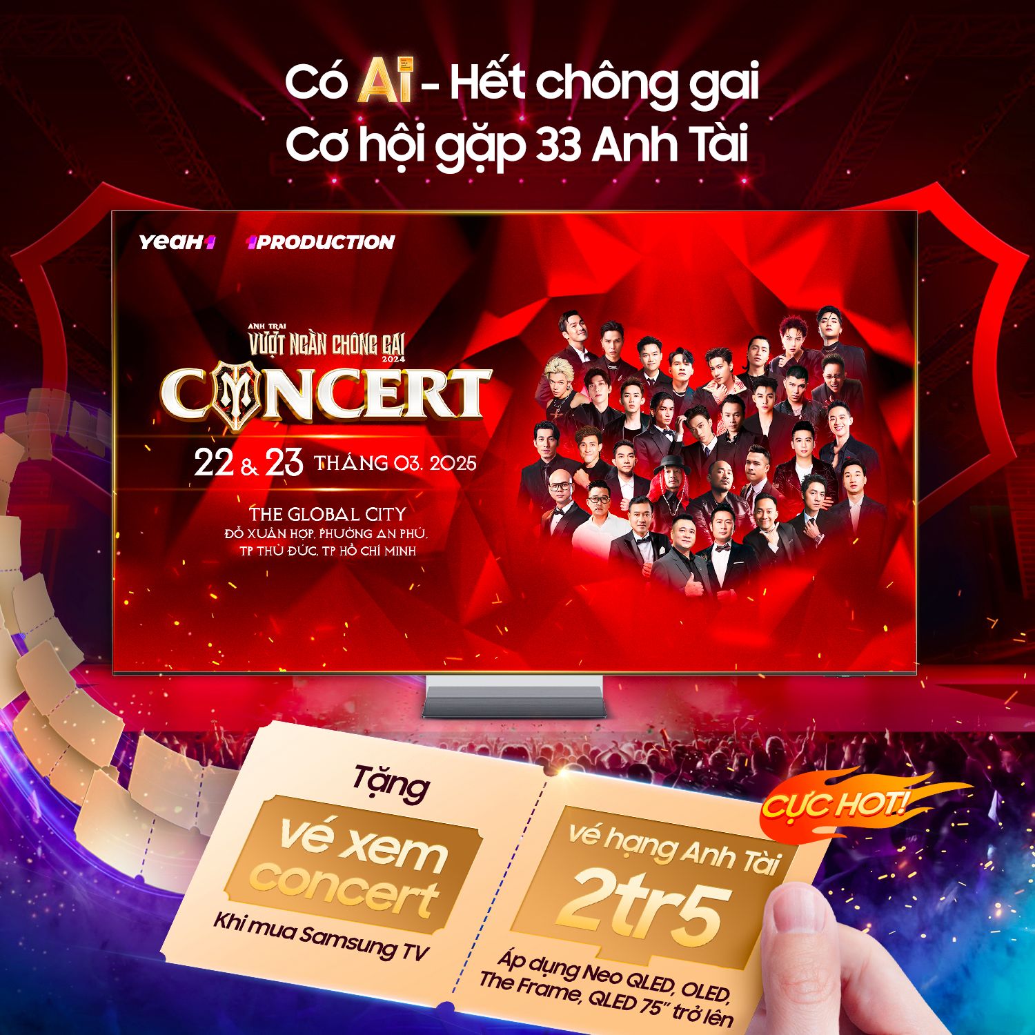 Đau đầu vì khó săn vé concert “Anh trai chông gai”, để đó có Samsung AI TV lo- Ảnh 2.