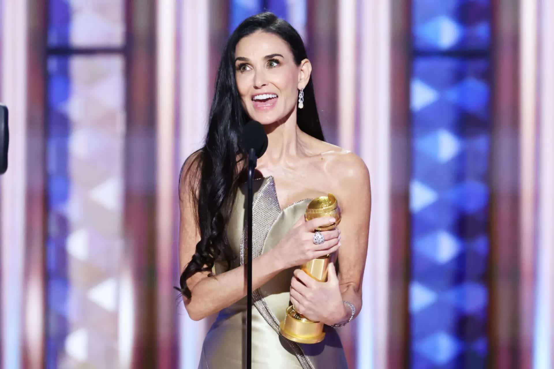 Demi Moore ngậm ngùi trắng tay ở Oscar- Ảnh 1.