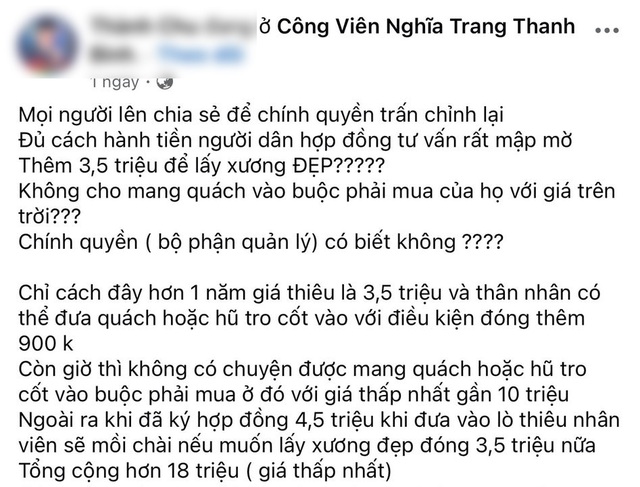 Bị tố "làm tiền" từ người đã mất, lãnh đạo công viên nghĩa trang ở Nam Định lên tiếng- Ảnh 1.