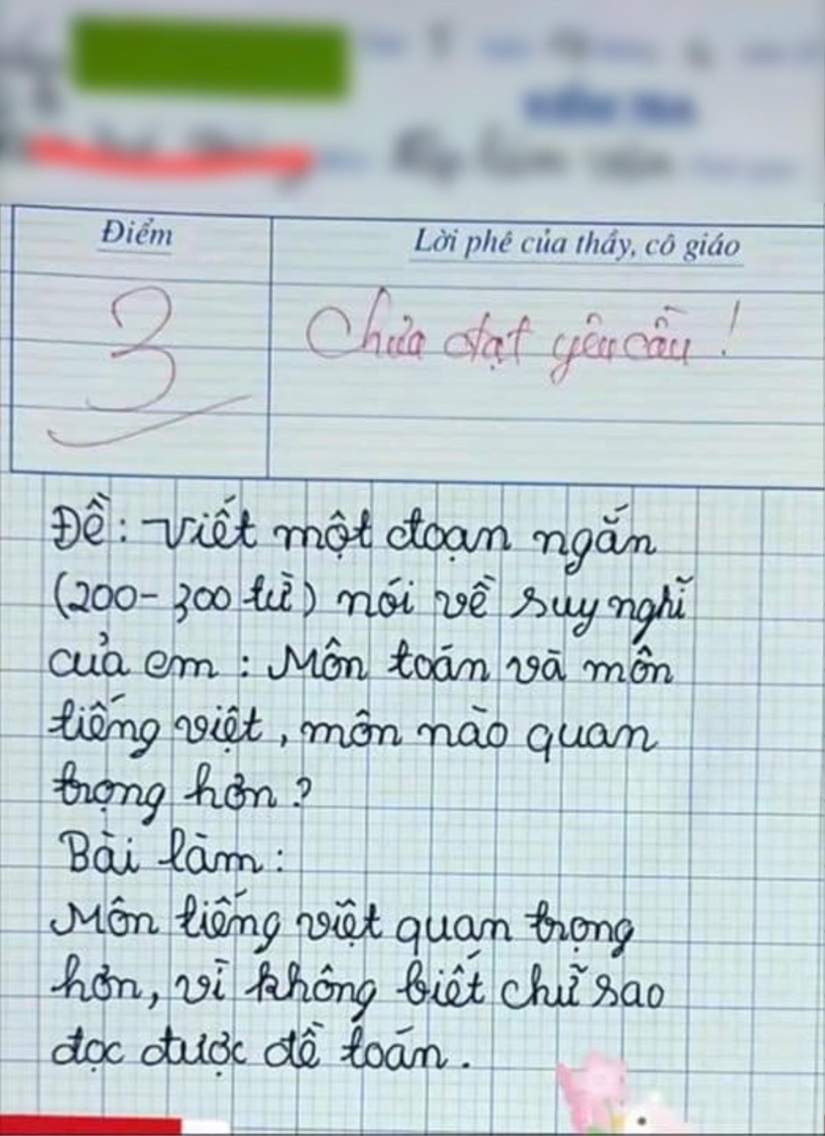 Học sinh tiểu học viết văn "nịnh" cô dạy tiếng Việt nhưng nhận cái kết đắng, dân tình tranh cãi vì 4 từ giáo viên phê trong bài- Ảnh 1.