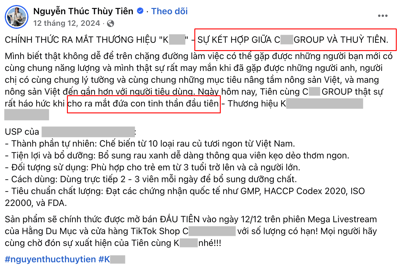 Vụ Hoa hậu Thuỳ Tiên xin lỗi: Lộ phát ngôn bất nhất về vai trò đối với nhãn hàng kẹo rau- Ảnh 1.