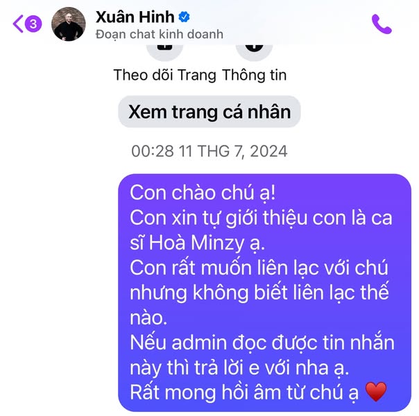 Lộ cách xưng hô cho thấy mối quan hệ thật sự giữa Xuân Hinh và Hòa Minzy- Ảnh 2.